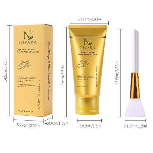 NIVARA Kojisäure & Kurkuma Night Wrapping Mask