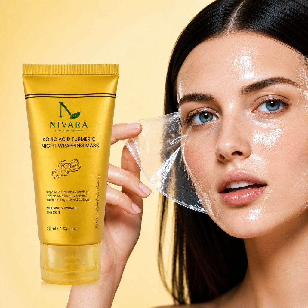 NIVARA Kojisäure & Kurkuma Night Wrapping Mask