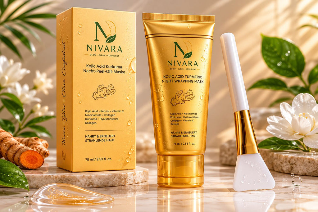 NIVARA Kojisäure & Kurkuma Night Wrapping Mask