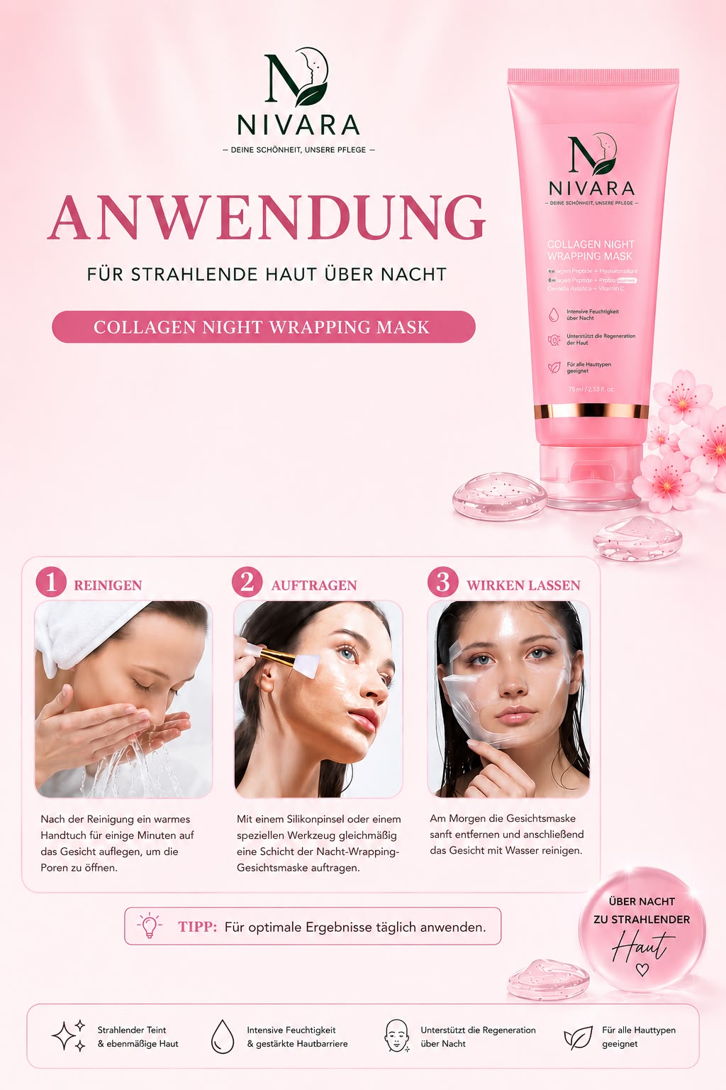 NIVARA Hydro Collagen Glow Mask